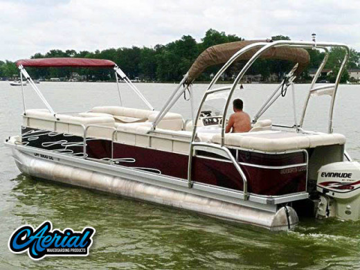 2000 Bennington 2575LX with F250 Pontoon Wakeboard Tower